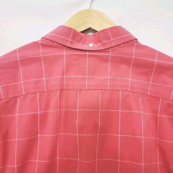 Chubbies Long Sleeve Button Up Shirt Mens XL Pink Plaid Check Cotton Pocket - Picture 6 of 8